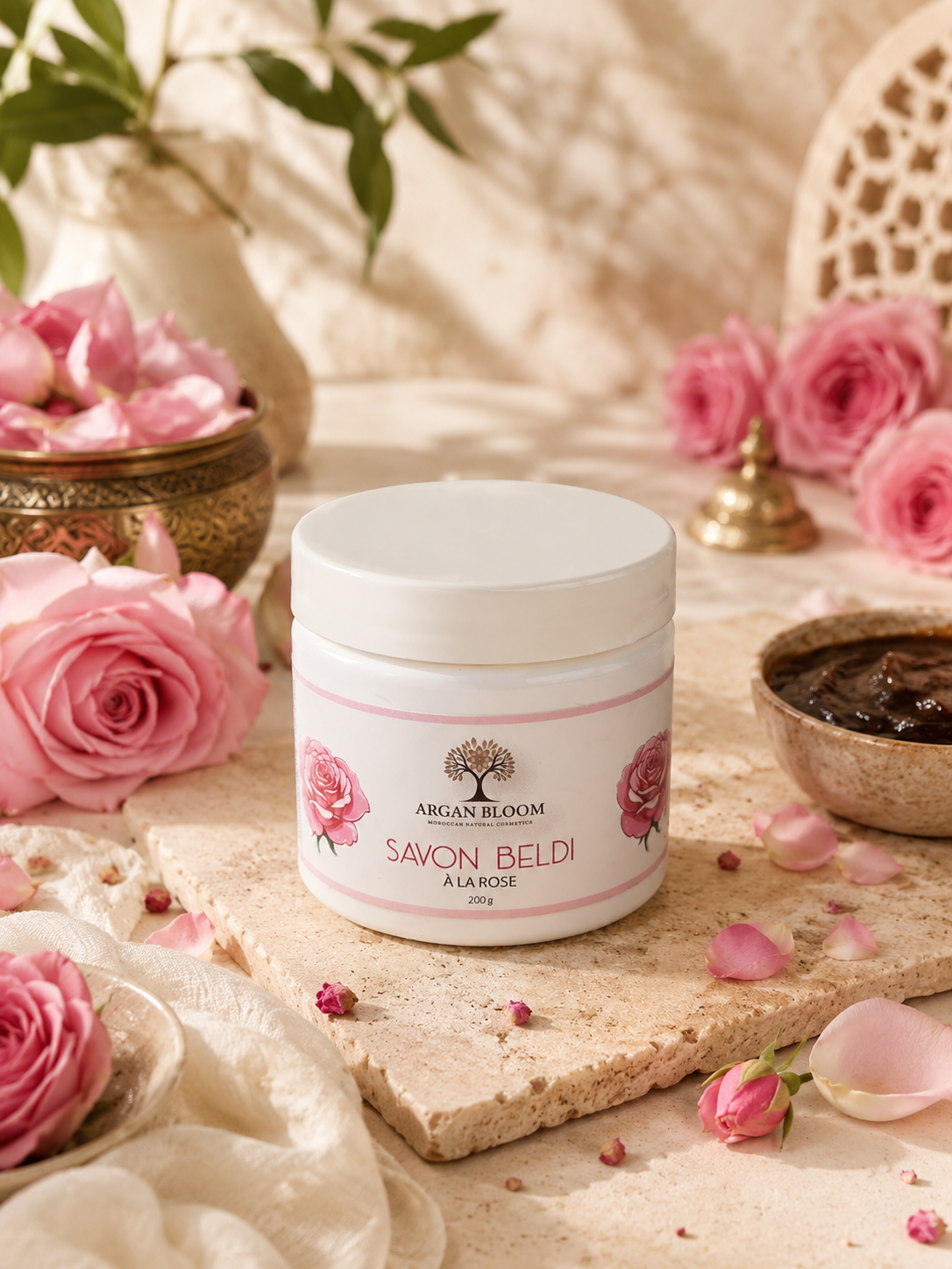Beldi rose soap 200g