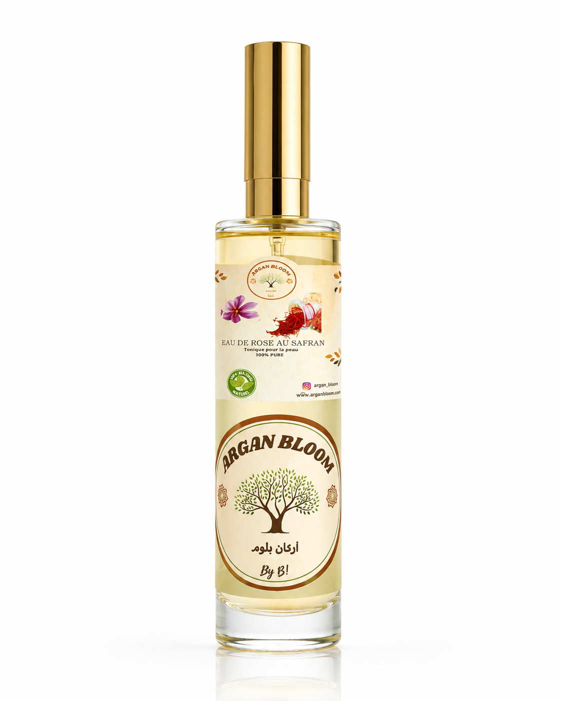 Saffron Rose Water 125ml natural radiance and freshness