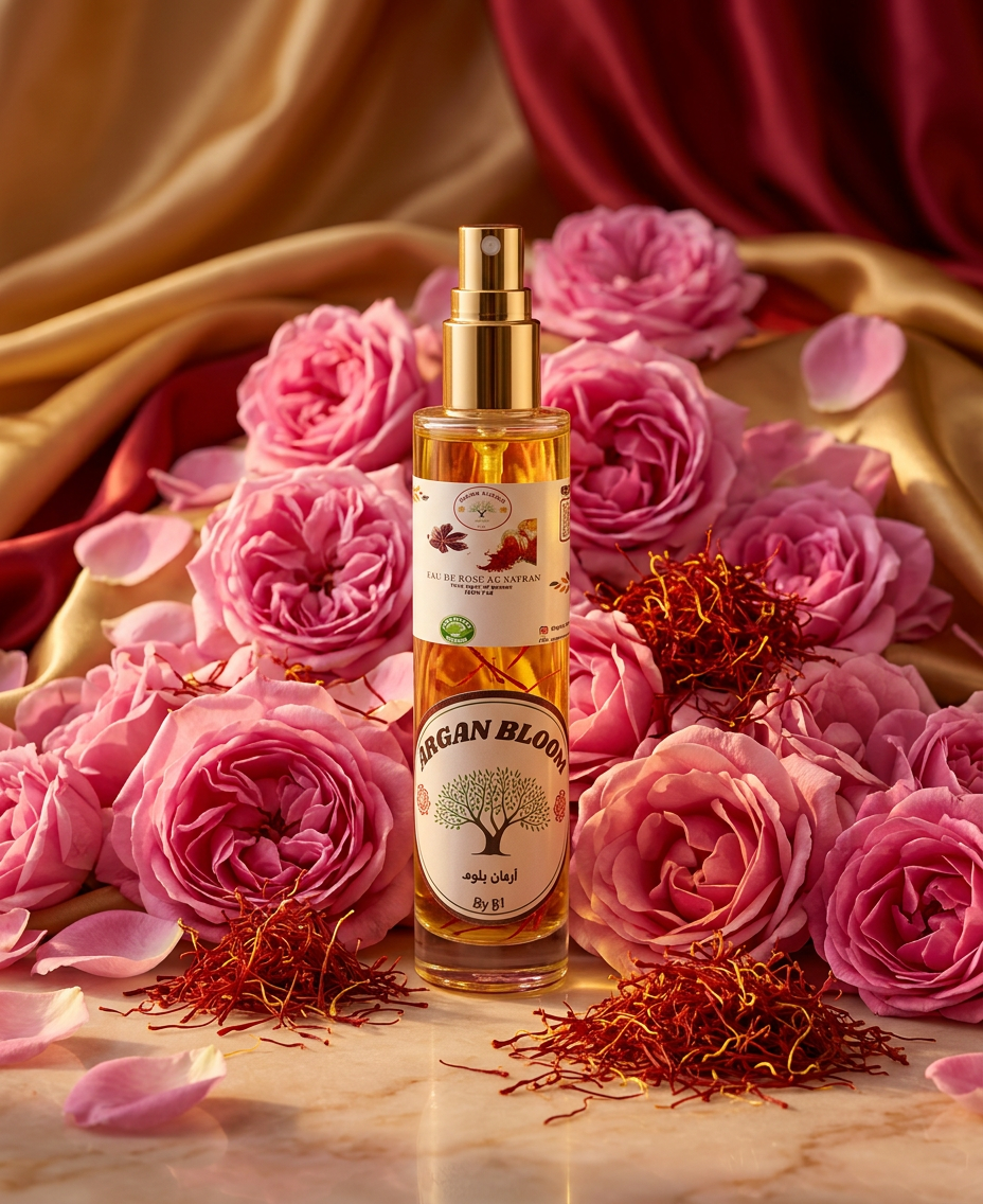Saffron Rose Water 125ml natural radiance and freshness